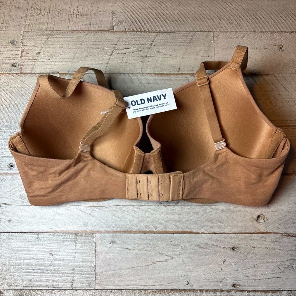 OLD NAVY- LIGHTLY PADDED-PLUNGE-UNDERWIRE-BRA-SIZE-34D-NWT - Picture 5 of 14